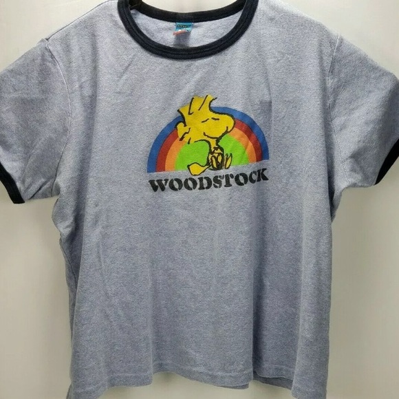 Peanuts Tops - Peanuts Womens Wood Stock  Shirt